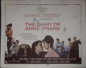 Imagen del vendedor de The Diary of Anne Frank Lobby Title Card a la venta por AcornBooksNH