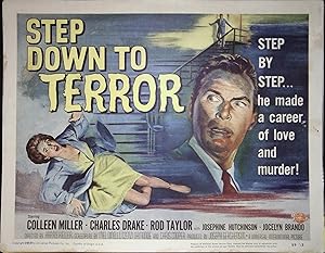 Image du vendeur pour Step Down to Terror Lobby Title Card mis en vente par AcornBooksNH