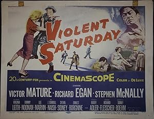 Seller image for Violent Saturday Lobby Title Card for sale by AcornBooksNH