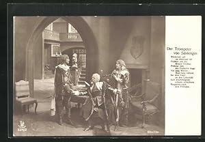 Bild des Verkufers fr Ansichtskarte Der Trompeter von Skkingen, Wiederum sass im Rittersaal der Freiherr. zum Verkauf von Bartko-Reher
