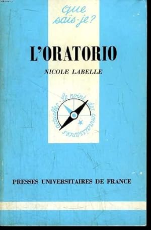 Image du vendeur pour Que sais-je? N 2119 L'oratorio mis en vente par Le-Livre