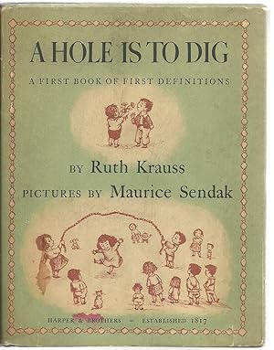 Immagine del venditore per A Hole Is To Dig: A First Book of First Definitions venduto da Sabra Books