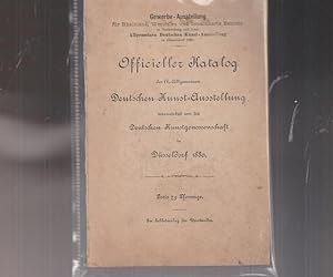 Officieller Katalog der IV. Allgemeinen Deutschen Kunst-Ausstellung veranstaltet von der Deutsche...