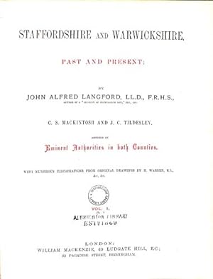 Bild des Verkufers fr Staffordshire and Warwickshire Past and Present Volume 1 zum Verkauf von WeBuyBooks