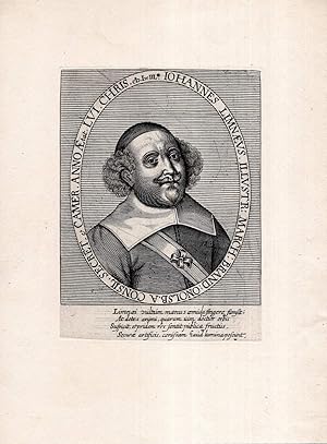 Bild des Verk�ufers f�r Johannes Limnaeus. Kupferstich-Portrait. zum Verkauf von Antiquariat Dennis R. Plummer