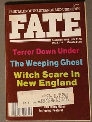 FATE (Pulp Digest Magazine); Vol. 41, No. 9, Issue 462, September 1988 True Stories on The Strang...