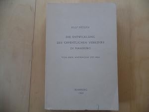 Die Entwicklung des öffentlichen Verkehrs in Hamburg von den Anfängen bis 1894