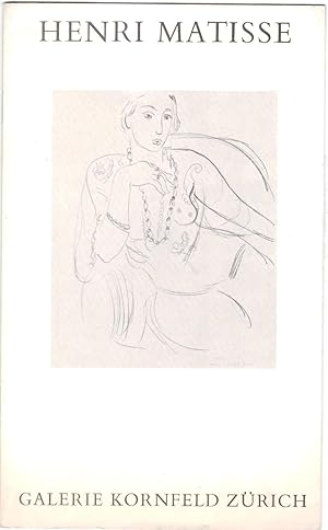 Henri Matisse graphik. 16. märz - 11. mai 1973. Galerie Kornfeld.