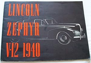 Lincoln Zephyr V 12 1940 Brochure
