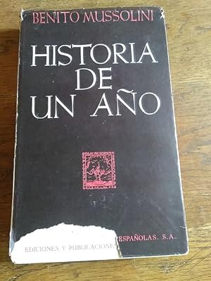 Seller image for HISTORIA DE UN AO for sale by Librera Pramo