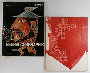 Seller image for Gebrauchsgraphik. International Advertising Art. Graphisme Publicitaire. Arte Grafico Publicitario. 2 Hefte: 8/1959 + 1/1962. for sale by Bärbel Hoffmann