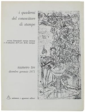 Immagine del venditore per I QUADERNI DEL CONOSCITORE DI STAMPE. N.3. Rivista bimestrale storica tecnica e d'attualit dell'arte della stampa.: venduto da Bergoglio Libri d'Epoca