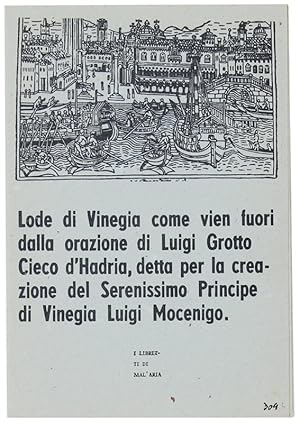 LODE DI VINEGIA . I Libretti di Mal'Aria 309.: