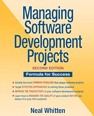 Imagen del vendedor de Managing Software 2e: Formula for Success a la venta por Gabis Bcherlager