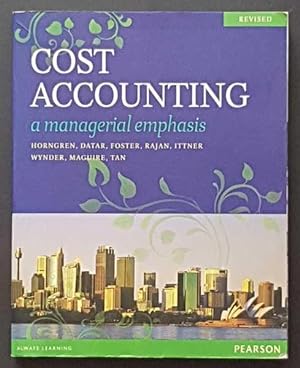 Seller image for Cost Accounting: a Management Emphasis for sale by Goulds Book Arcade, Sydney