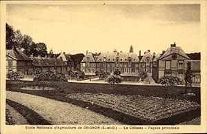 Ansichtskarte / Postkarte Grignon Yvelines, Ecole Nationale d'Agriculture, Le Chateau, Facade Pri...