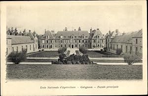 Ansichtskarte / Postkarte Grignon Yvelines, Ecole Nationale d'Agriculture, Facade Principale