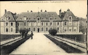 Ansichtskarte / Postkarte Grignon Yvelines, Ecole Nationale d'Agriculture, Facade principale du C...