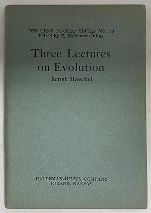 Imagen del vendedor de Three Lectures on Evolution a la venta por Oddfellow's Fine Books and Collectables