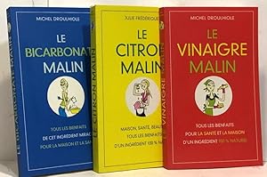 Image du vendeur pour Le bicarbonate malin + Le citron malin + Le vinaigre malin --- 3 livres mis en vente par crealivres