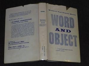 Immagine del venditore per Word and Object venduto da Denominator Books