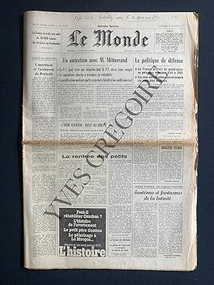 LE MONDE-N°10787-VENDREDI 5 OCTOBRE 1979-FRANCOIS MITTERRAND