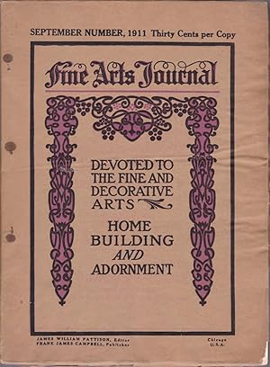 Imagen del vendedor de Fine Arts Journal. September 1911 a la venta por Carnegie Hill Books