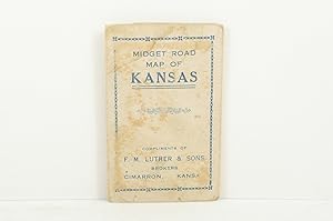 Seller image for Clason's Midget Map of Kansas [1918] for sale by Live Oak Booksellers