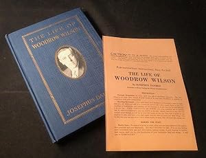 The Life of Woodrow Wilson (SALESMAN'S COPY W/ ORIGINAL INSTRUCTIONS ON HOW TO SELL SHEET)