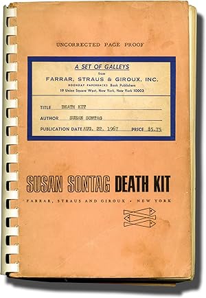 Bild des Verkufers fr Death Kit (Uncorrected Proof, with annotations) zum Verkauf von Royal Books, Inc., ABAA