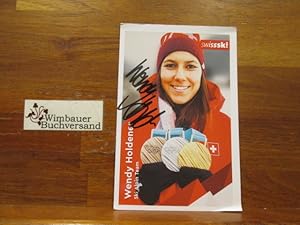 Original Autogramm Wendy Holdener Ski Alpin /// Autogramm Autograph signiert signed signee