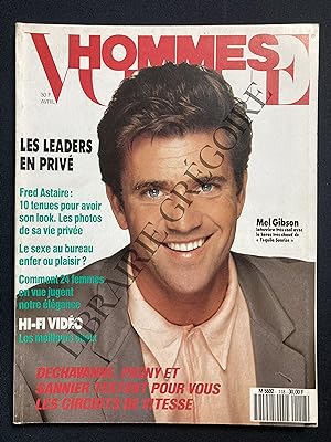 VOGUE HOMMES-N°118-AVRIL 1989-MEL GIBSON
