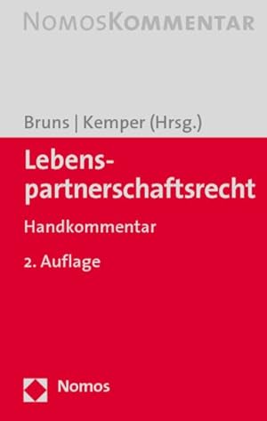 Image du vendeur pour Lebenspartnerschaftsrecht: Handkommentar mis en vente par getbooks GmbH