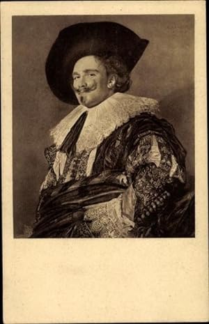 Künstler Ansichtskarte / Postkarte Hals, Frans, Der lachende Kavalier