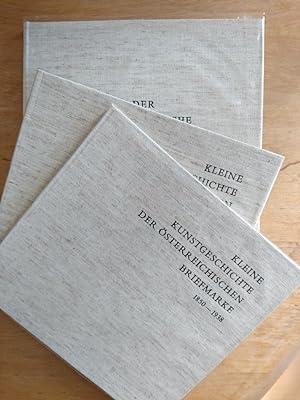 Österreichische Briefmarken - 3 Bände in gleicher Ausstattung, Leinen gebunden