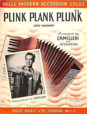 Bild des Verkufers fr Plink Plank Plunk Mills Modern Accordion Solos zum Verkauf von WeBuyBooks