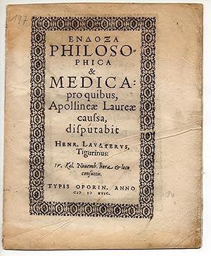 Endoxa philosophica & medica pro quibus, Apollineae Laureae caussa.