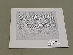 Image du vendeur pour AA. VV. Allegro, Allegretto, Aoi mis en vente par Amarcord libri