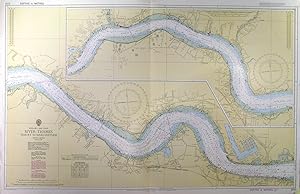 RIVER THAMES / TILBURY TO MARGARETNESS. Two river charts on one sheet, published under the supe...