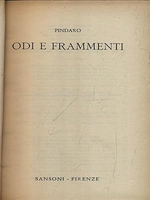 Seller image for Odi e frammenti for sale by Miliardi di Parole
