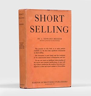 Image du vendeur pour Short Selling. mis en vente par Peter Harrington.  ABA/ ILAB.