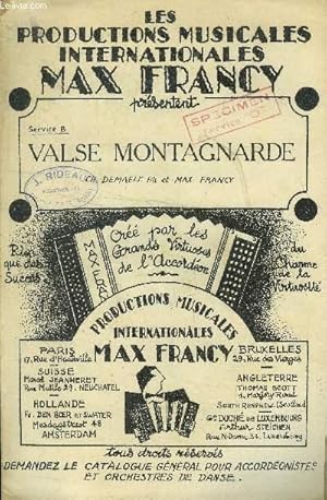 Imagen del vendedor de Valse montagnarde a la venta por Le-Livre