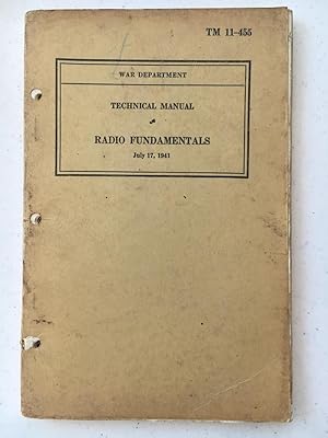 Bild des Verkufers fr Technical Manual of Radio Fundamentals zum Verkauf von aspen ridge