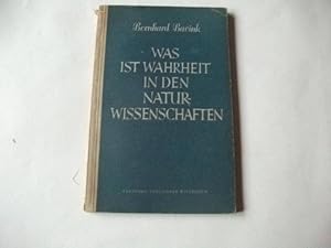 Imagen del vendedor de Was ist Wahrheit in den Naturwissenschaften. a la venta por Ottmar Mller