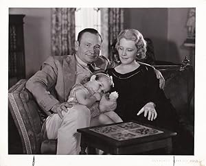 Seller image for Original photograph of Wallace and Rita Beery with their daughter Carol, 1932 for sale by Royal Books, Inc., ABAA