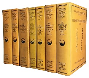 Bild des Verkufers fr Collected Works of the Central Asiatic Expeditions to Mongolia and China, in 7 volumes, complete zum Verkauf von Natural History Books