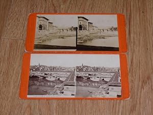 Seller image for Two Stereoview Cards of Florence Late Nineteenth Century for sale by Dublin Bookbrowsers