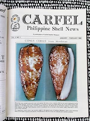 Seashells - 24 ISSUES of CARFEL : PHILIPPINE SEA SHELL NEWS Illustrated SEASHELLS Philippines