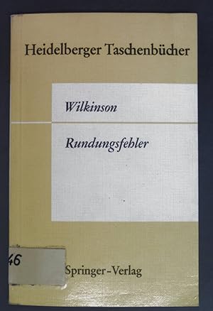 Bild des Verkufers fr Rundungsfehler. Heidelberger Taschenbcher: Band 44. zum Verkauf von books4less (Versandantiquariat Petra Gros GmbH & Co. KG)