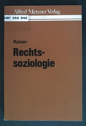 Bild des Verkufers fr Rechtssoziologie. zum Verkauf von books4less (Versandantiquariat Petra Gros GmbH & Co. KG)